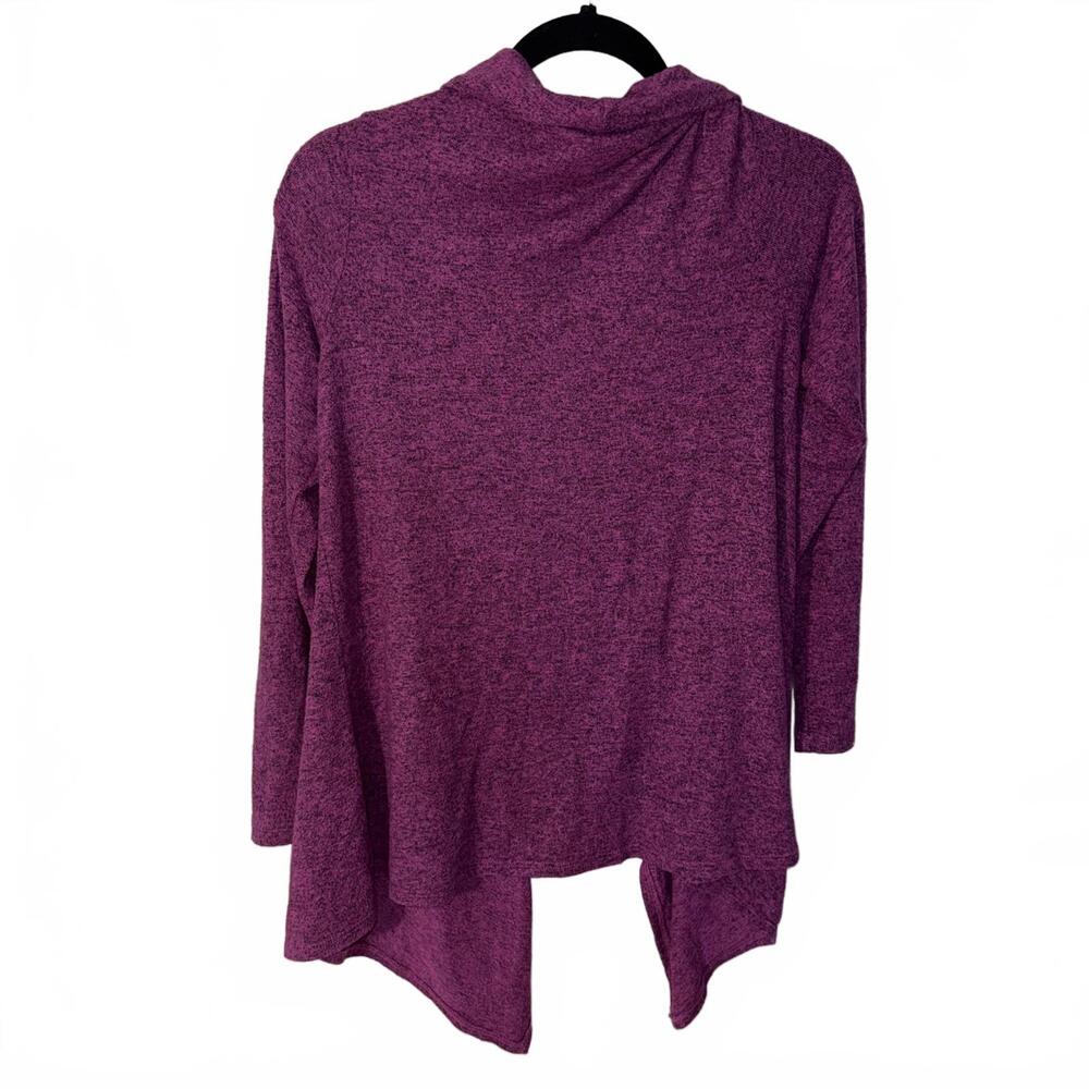 Bobeau Purple Open Front Cardigan Sweater Size Small - Picture 2 of 3